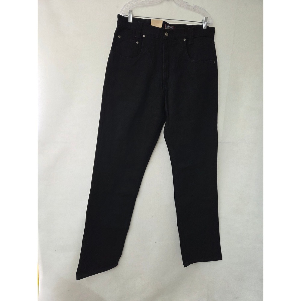 Canyon Ridge‎ Relaxed Fit Jeans Men 36x36 Black 100% Cotton Straight Leg NWT Vtg